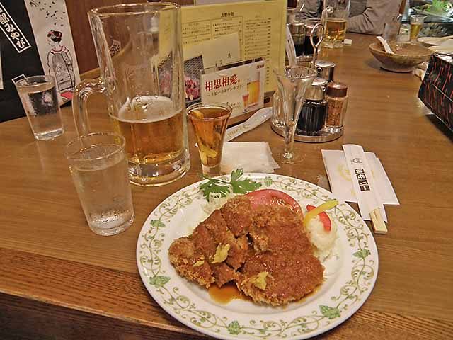 電気ブランとメンチカツ