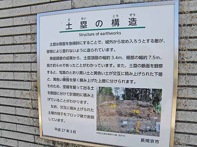 勝竜寺城土塁跡