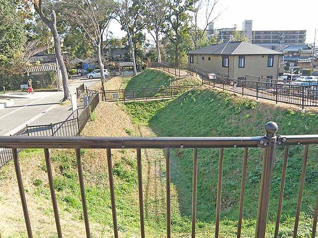 復元された空堀